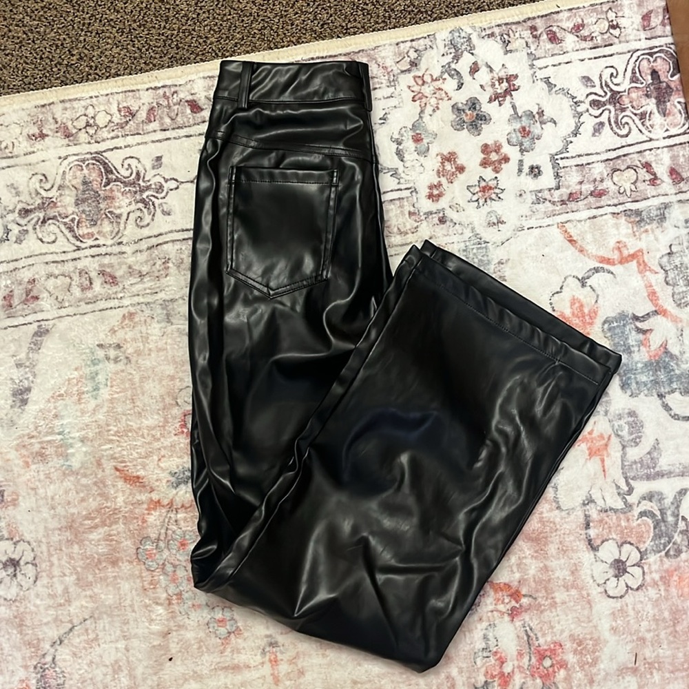 BRAND NEW Black leather jeans